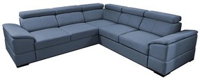 Univerzálna rohová rozkladacia sedacia súprava s úložným priestorom GRANADA modrá