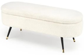 Lavica s úložným priestorom AVEIRO 46x120 cm biela