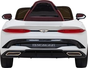 Ramiz Elektrické autíčko Bentley Bacalar pre deti biele + diaľkové ovládanie + EVA + LED audio + pomalý štart