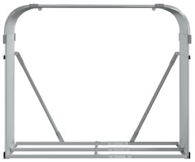 Držiak na polená bledosivý 120x45x100 cm pozinkovaná oceľ