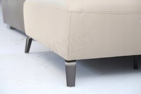 žiadna značka Moderný rohový gauč ALESSIA - prírodná koža + Relax