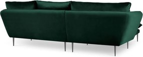 MAZZINI SOFAS Zamatová štvormiestna rohová pohovka Acacia ľavý roh 250 × 165 × 96 cm
