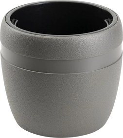 PLASTOVÝ KVETINÁČ LUNA CLASSIC 33X30 CM ANTRACITOVÁ