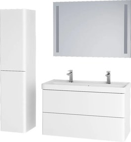 Mereo, Mereo Siena, kúpeľňová skrinka s keramickým umývadlom 101 cm, biela lesk, MER-CN4122