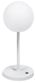 Záhradná stolná lampa mimoza 40 cm biela MUZZA
