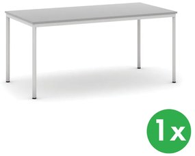Jedálenský stôl, 1600x800 mm + 6 drevených stoličiek ISO