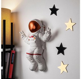 Asir Nástenná dekorácia 47x35 cm astronaut medená AS2002
