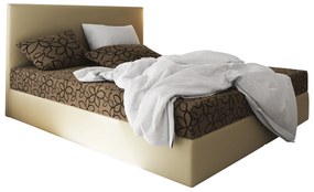 Manželská posteľ Boxspring 140 cm Lilac Comfort (vzor + béžová) (s matracom a úložným priestorom). Vlastná spoľahlivá doprava až k Vám domov. 1056062