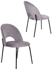 Stoličky24.sk - Stolička Molly Black sivá