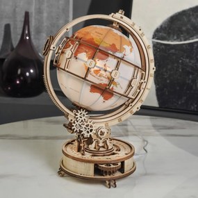 Robotime Rokr Svítící 3D dřevěné puzzle Globus 180 ks