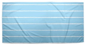 Sablio Uterák Biele linky na modrej - 50x100 cm