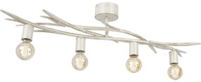 Stropné svietidlo GARNISH 4xE27/15W/230V biela/patina