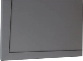 Toptabule.sk KRT01BSDR Sivá kriedová tabuľa v sivom drevenom ráme 90x60cm