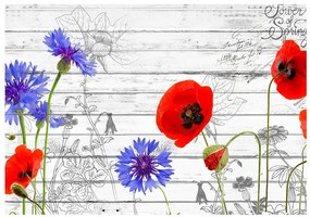Artgeist Fototapeta - Wildflowers Veľkosť: 150x105, Verzia: Standard
