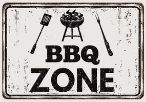 Fototapeta - BBQ Zone - nápis (254x184 cm)