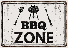 Fototapeta - BBQ Zone - nápis (152,5x104 cm)