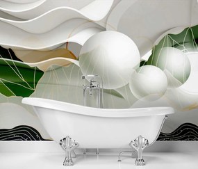 Gario Fototapeta Abstraktné vlny, gule Materiál: Vliesová, Rozmery: 450 x 315 cm