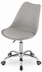 Otočná stolička ALBA – Sivá, moderný dizajn a komfort