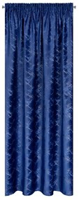 Zamatový modrý záves na páske ADRIA 140x270 cm