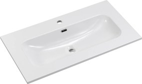 Comad Nábytkové keramické umývadlo FLY WHITE GLOSS UM 80-46 DP, 81x46 cm, biela lesklá
