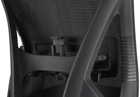 Kancelárska ergonomická stolička Neoseat FLEX PRO — čierna, nosnosť 150 kg