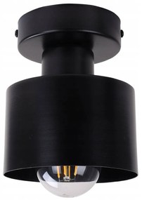Stropné svietidlo Panta, 1x čierne kovové tienidlo, (výber z 2 farieb uchytenia)