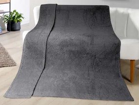 Kašmírová deka ZigZag 150x200 cm, antracit%