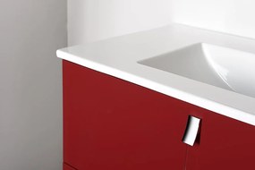 Sapho Sapho, MITRA umývadlová skrinka 121,5x55x46 cm, bordó, MT123