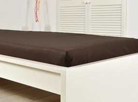 Jersey plachta ALVORA 90x200 cm tmavohnedá