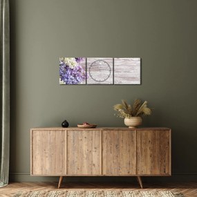 Obraz orgovánu na dreve (s hodinami) (90x30 cm)