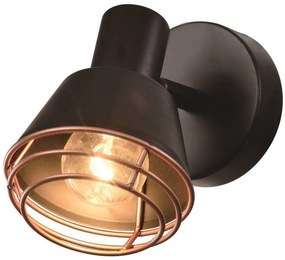 Candellux Neria nástenná lampa 1x40 W čierna 91-81384