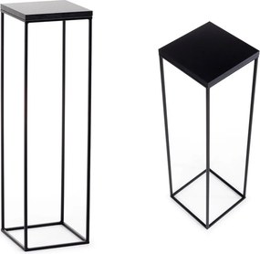 STOJAN NA KVETINÁČ SIMPLE 80X24X24 CM ČIERNA