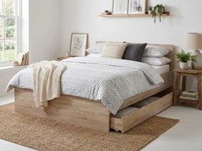 Posteľ ELISA 120 x 200 cm, dub sonoma Rošt: S lamelovým roštom, Matrac: Matrac COCO MAXI 20 cm