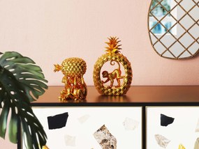 Pineapple dekorácia zlatá 16 cm