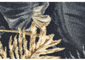 Protišmykový behúň MONSTERA Listy zlatý - Výpredaj