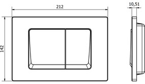 Mexen Fenix XS 10, splachovacie tlačidlo pre Mexen XS modul, grafitová, 601066