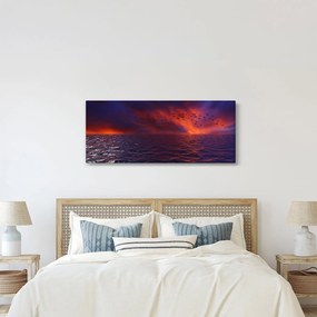 Obraz mora s vtákmi (120x50 cm)