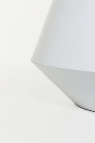 Okrúhly kvetináč BERBELIT, sklolaminát, výška 30 cm, biely