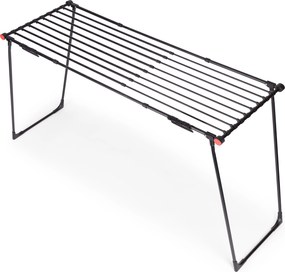 ModernHome Teleskopický, skladací sušiak na bielizeň - čierny