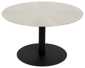 Kovový okrúhly konferenčný stolík v čierno-zlatej farbe ø 60 cm Snow – Zuiver
