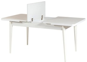 Rozkladací jedálenský stôl s 2 stoličkami a 2 lavicami Vlasta (biela + sivá). Vlastná spoľahlivá doprava až k Vám domov. 1073086