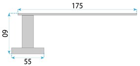Rea Til, držiak na toaletný papier, zlatá matná, REA-88047