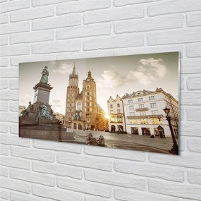 Sklenený obraz Memorial Church Krakow 125x50 cm