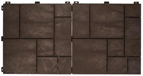 Gumová dlaždica STONE MOSAIC 30 x 30 cm, hnedá MHEU5100589