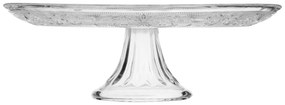 Sklenený servírovací podnos na nohe Corinne, (fi) 29 cm