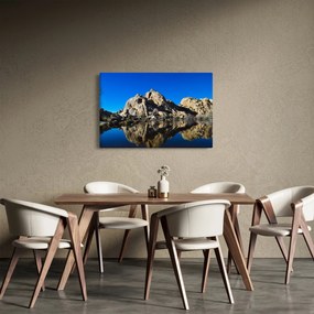 Obraz zrkadlenie skál (90x60 cm)