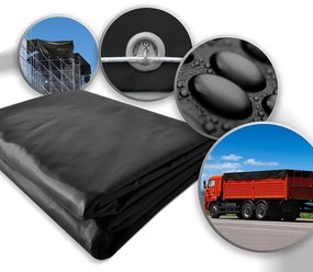 JAGO plachta 650 g/m², hliníkové oká, sivá, 4 x 6 m