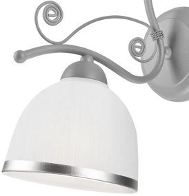 Nástenná lampa RETRO II 1xE27/60W/230V strieborná