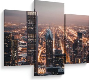 Obraz svietiacej metropoly (90x60 cm)