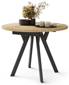 Jedálenský stôl ARTUR dub craft/čierna